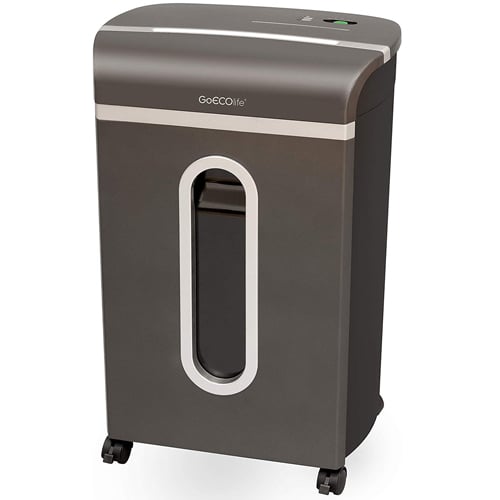 GoECOlife GXC120P Platinum Series 12-Sheet Level P-4 Cross-Cut Paper Shredder