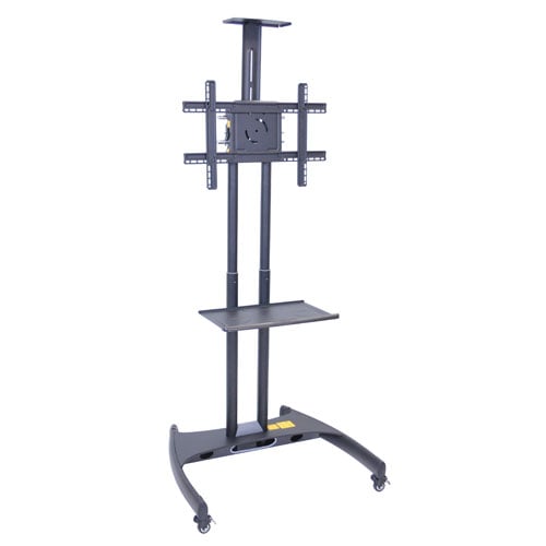 Luxor Adjustable Height Flat Panel Stand with Shelf and Camera Mount - FP2750