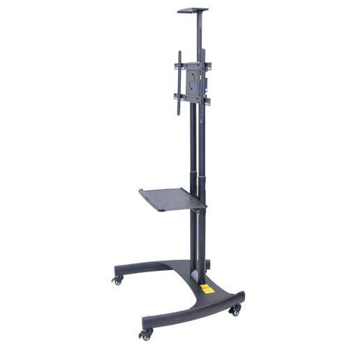 Luxor Adjustable Height Flat Panel Stand with Shelf and Camera Mount - FP2750