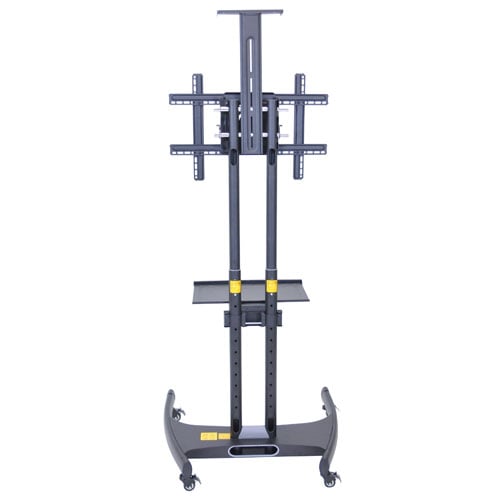 Luxor Adjustable Height Flat Panel Stand with Shelf and Camera Mount - FP2750