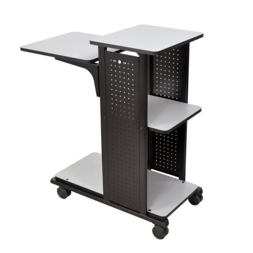 H. Wilson WPS4 Mobile Presentation Station with 4 Shelves (No Outlet)