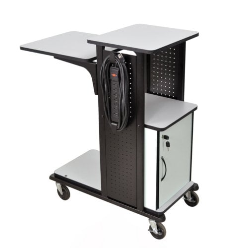 H. Wilson WPS4HDCE Mobile Presentation Station w/ Cabinet and Heavy Duty Casters