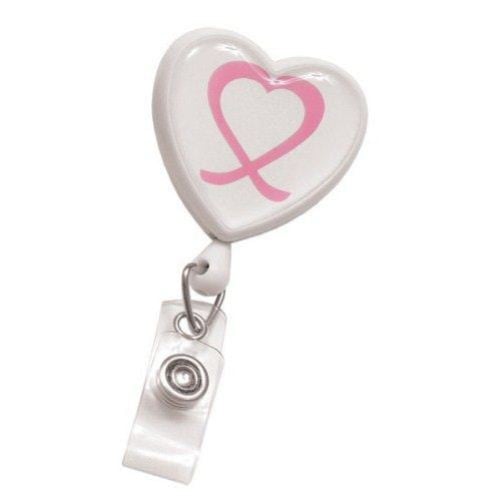Heart Shaped Awareness Badge Reel - 25pk