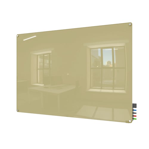 Ghent Beige Harmony Glass Markerboard - Radius Corners
