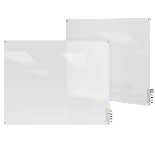 Ghent Frosted Harmony Glass Markerboard - Radius Corners