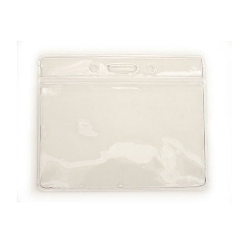 Horizontal Vinyl Color-Bar Badge Holder (3-3/4" x 2-5/8") - 100pk