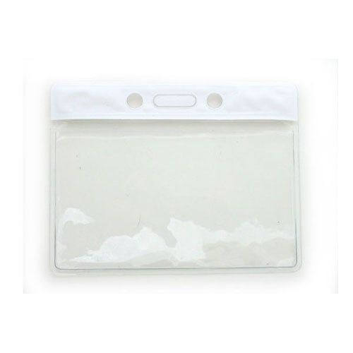 Horizontal Vinyl Color-Bar Badge Holder (3-3/4" x 2-5/8") - 100pk