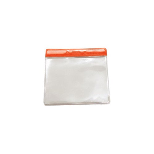 Horizontal Vinyl Color-Bar Badge Holders - 100pk