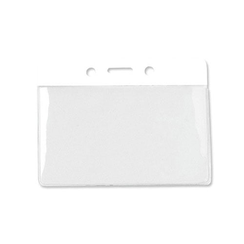 Horizontal Vinyl Color-Bar Badge Holders - 100pk