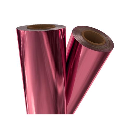 Hot Pink Metallic 12" x 500' Laminating / Toner Fusing Foil - 2 Rolls