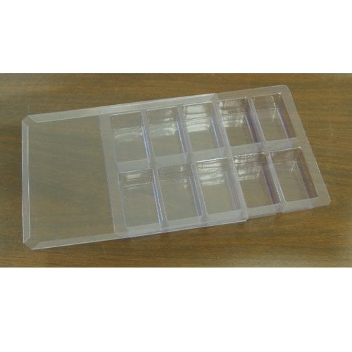Howard TT-3 6" x 8" Plastic Type/Spacer Tray with Cover