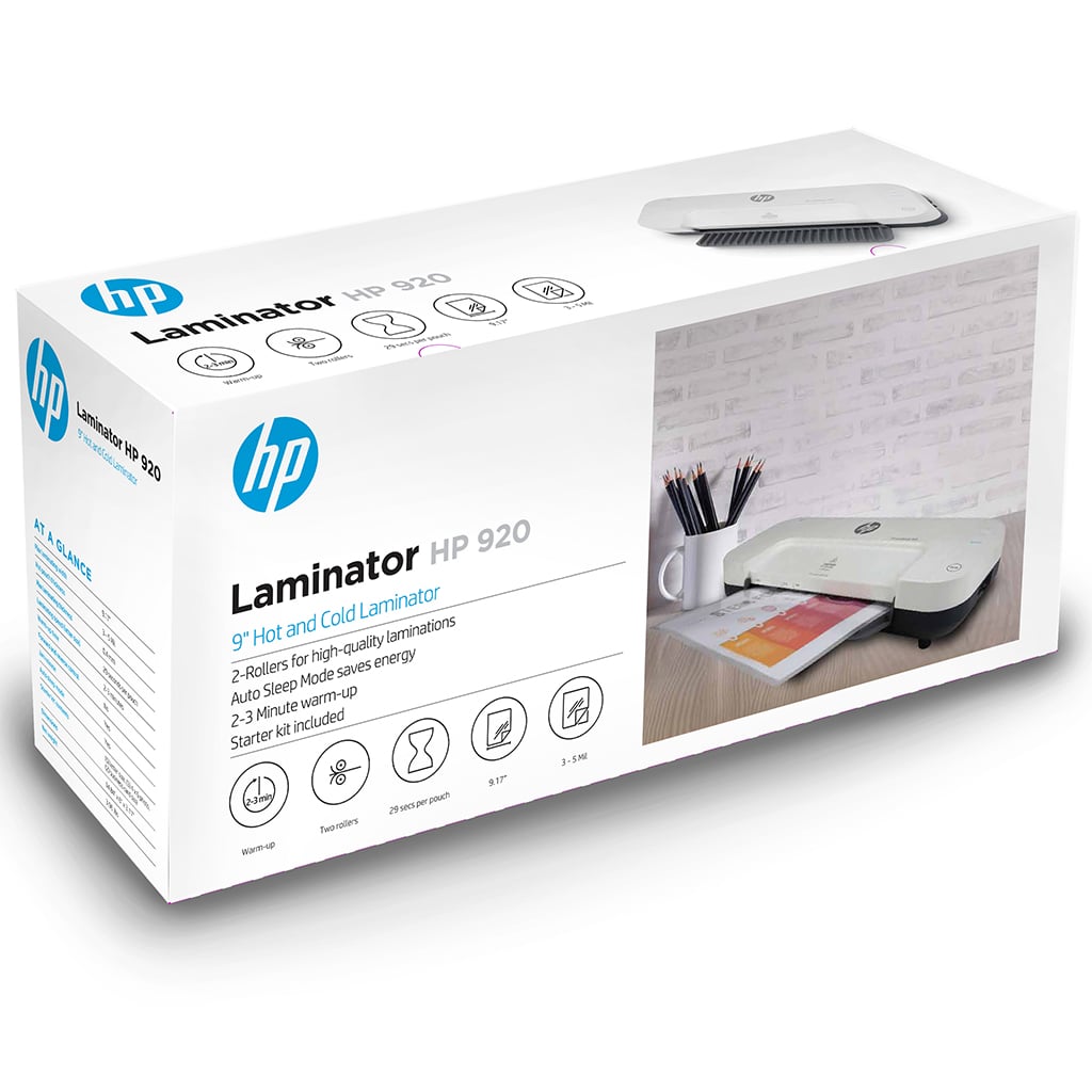HP 920 Pouch Laminator with Pouch Starter Kit - 91005G - Clearance Sale