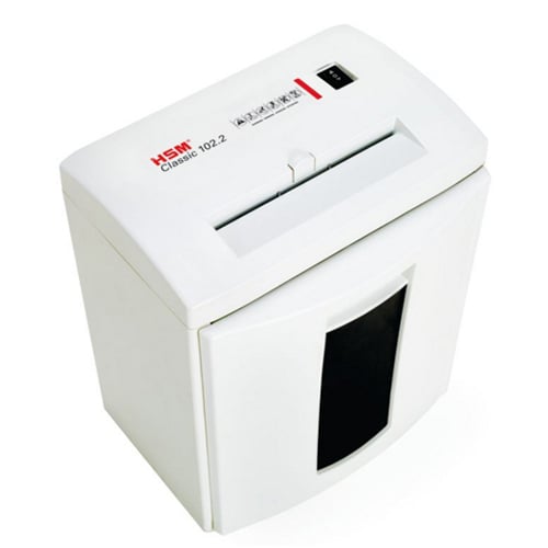 HSM 102.2 Level P-2 Strip Cut Compact Paper Shredder