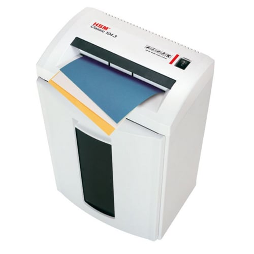 HSM 104.3 Level P-2 Strip Cut Office Paper Shredder