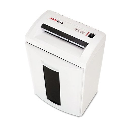 HSM 104.3cc Level 3 Cross Cut Office Paper Shredder