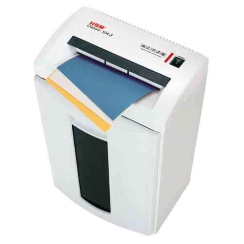 HSM 104.3cc Level 3 Cross Cut Office Paper Shredder