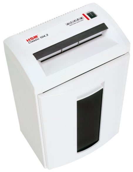 HSM 104.3cc Level 3 Cross Cut Office Paper Shredder