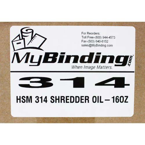 HSM 314 Shredder Oil - 16oz