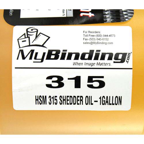 HSM 315 Shredder Oil - 1 Gallon
