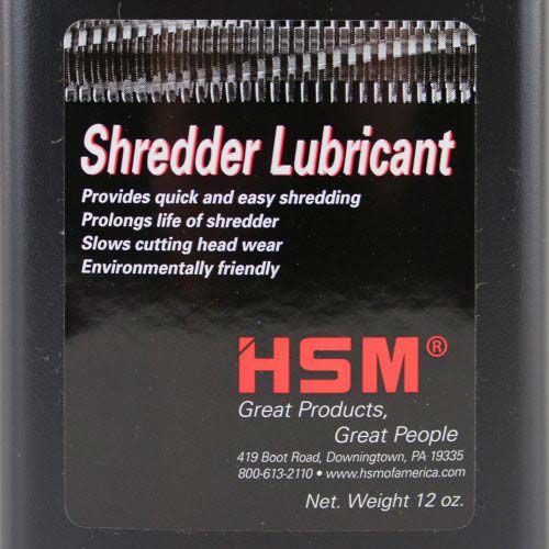 HSM 316 Shredder Oil - 12oz - Clearance Sale