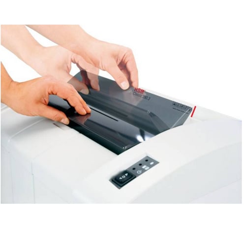 HSM 390.3 Level P-2 Strip Cut Professional Paper Shredder
