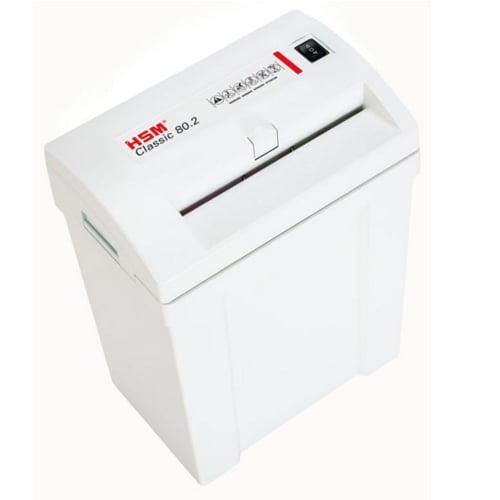 HSM 80.2 Level P-2 Strip Cut Compact Paper Shredder