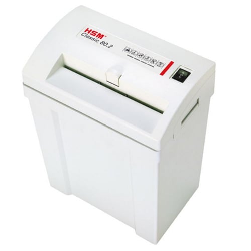 HSM 80.2 Level P-2 Strip Cut Compact Paper Shredder