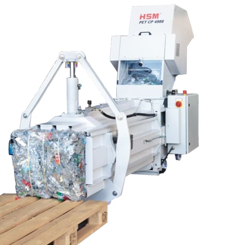 HSM CP 4988 PET Crusher Baler Combo