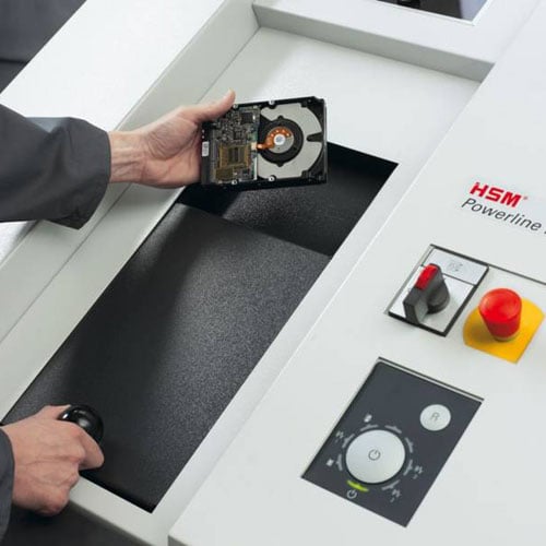 HSM HDS 230-3 Hard Drive & Back Up Media Single Stage Shredder - HSM1779
