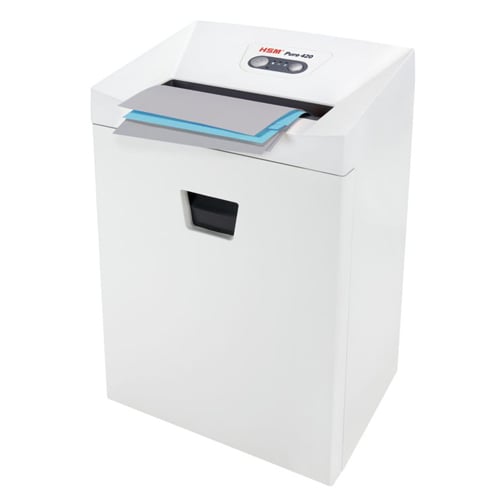 HSM Pure 420 Level P-2 Strip Cut Paper Shredder