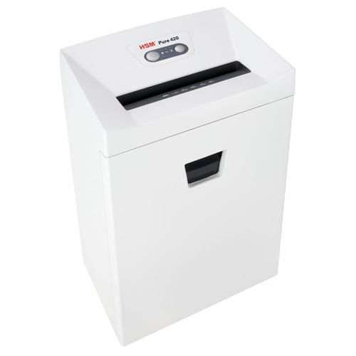 HSM Pure 420 Level P-2 Strip Cut Paper Shredder