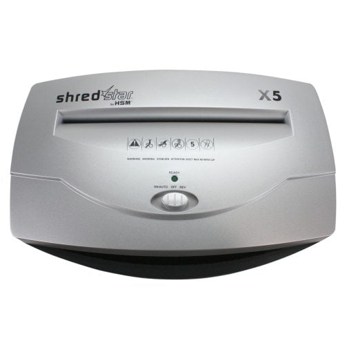 HSM Shredstar X5 Level P-4 Cross Cut Paper Shredder