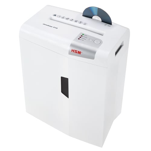 HSM Shredstar X10 Level P-4 Cross-Cut Shredder with CD Slot