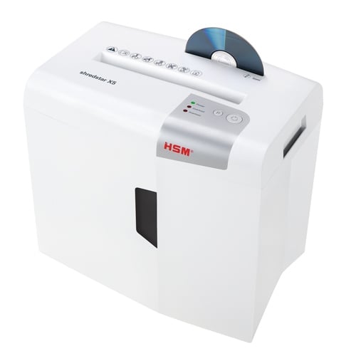 HSM Shredstar X5 Level P-4 Cross-Cut Shredder with CD Slot