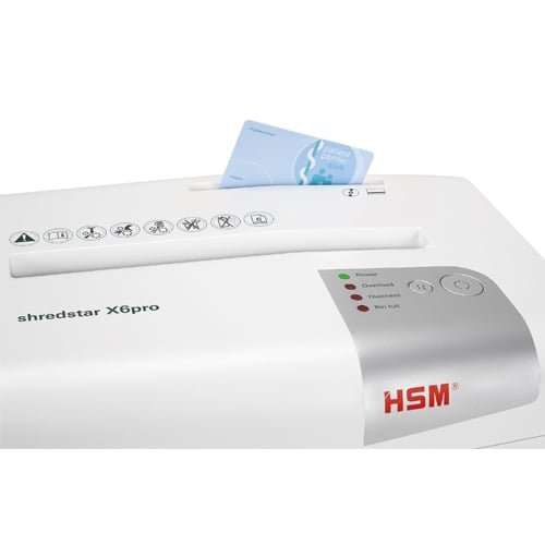 HSM Shredstar X6pro Level P-5 Micro-Cut Shredder with CD Slot
