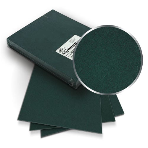 Hunter Green Grain 8.75" x 11.25" Oversize Covers With Windows - 100pk