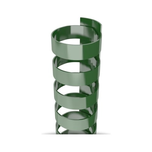 5/16" Hunter Green Plastic 24 Ring Legal Binding Combs - 100pk