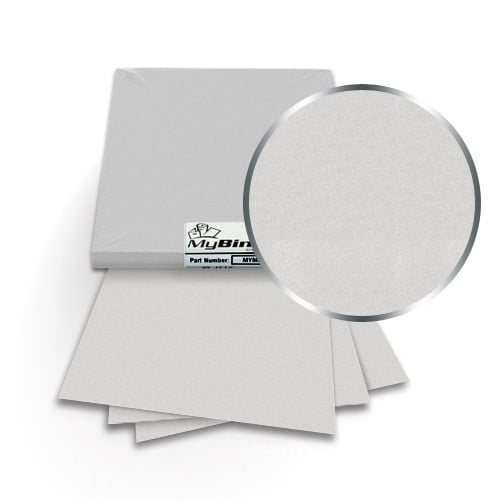Ice Silver 5.5" x 8.5" 111lb Metallics Binding Covers - 50pk