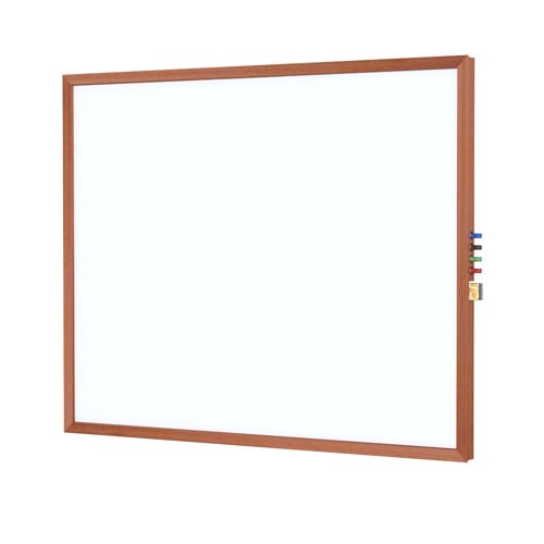 Ghent Impression Porcelain Whiteboard with Cherry Classic Frame