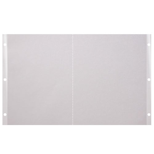 90lb 11" x 18" 6-Hole Punched Reinforced Edge Paper (2-Up) - 1500 Sheets