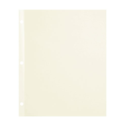 90lb 11" x 9" Ivory 3-Hole Punched Reinforced Edge Paper - 3000 Sheets
