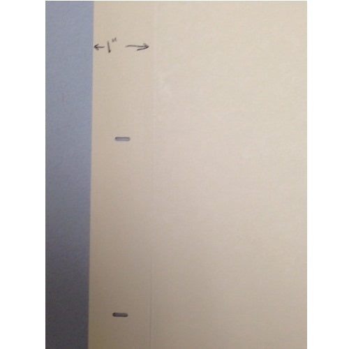 110lb Reinforced Ivory Fileback Index with 2 Slots