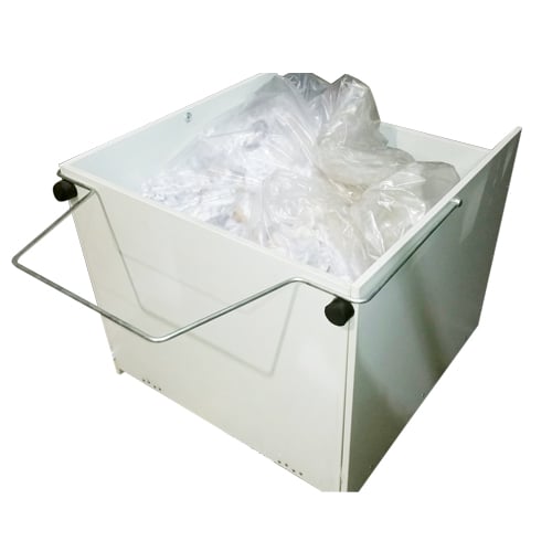 Waste Receptical with Wheels for Intimus 16.50 Industrial Shredders
