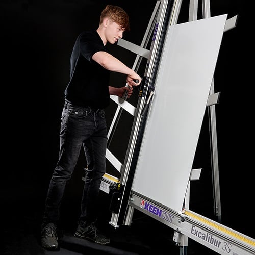 Keencut Excalibur 3S 63" Vertical Multi-Substrate Cutter and Accessories
