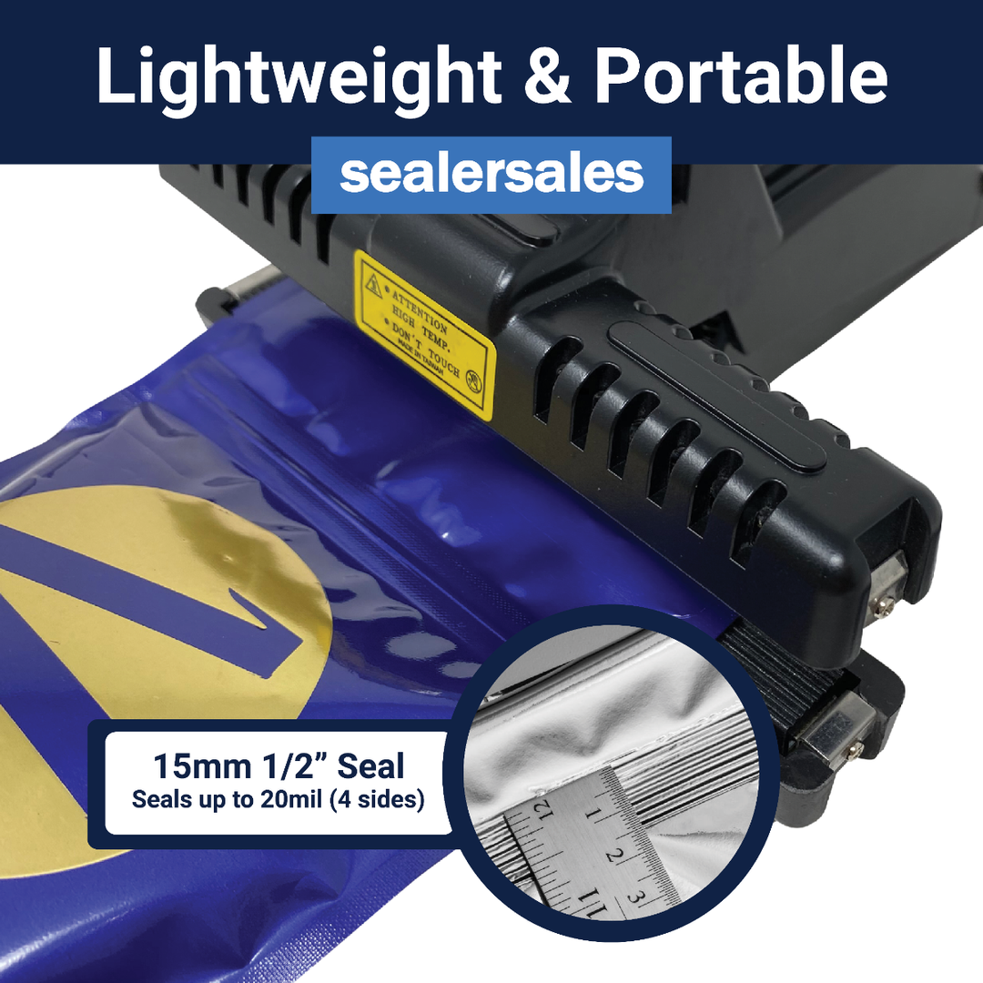 SealerSales KF-150CSTA Portable PTFE Coated 6" Direct Heat Sealer with Temp Controller