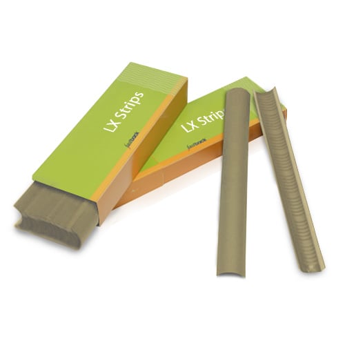 Khaki 8.5" Narrow Powis Parker Fastback LX Hardcover Binding Strips - 100pk - NS052-LX