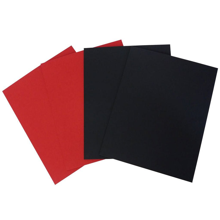 Linen Wrapped Turned Edge Hard Covers [Red, Square Corner, 8-3/4" X 11-1/4"] - Clearance Sale