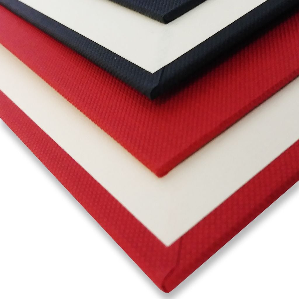 Linen Wrapped Turned Edge Hard Covers [Red, Square Corner, 8-3/4" X 11-1/4"] - Clearance Sale