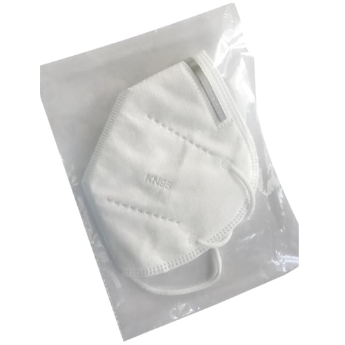 KN95 Disposable Face Mask ( Flat White Folding Respirator Mask) - Pack of 1 - Clearance Sale