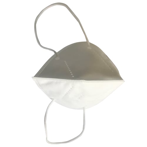 KN95 Disposable Face Mask ( Flat White Folding Respirator Mask) - Pack of 10 - Clearance Sale